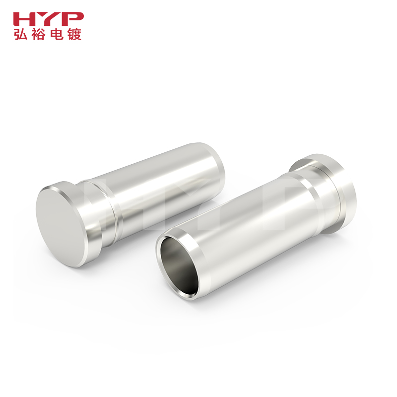 Plated silver tungsten